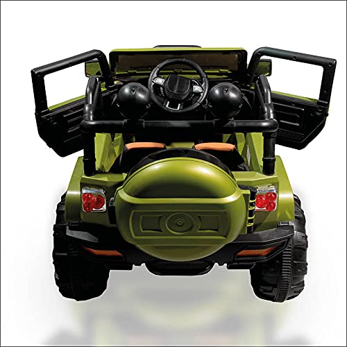 ATAA Bigfoot 4X4 - Verde - Coche eléctrico para niños a batería con 4 potentes Motores