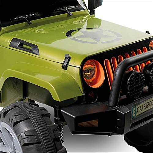 ATAA Bigfoot 4X4 - Verde - Coche eléctrico para niños a batería con 4 potentes Motores