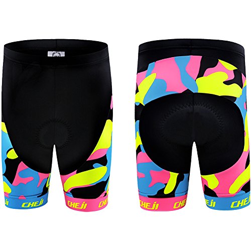 Ateid - Maillot de ciclismo para niños, manga corta, con pantalón, color Tarnung Rosa, tamaño 146