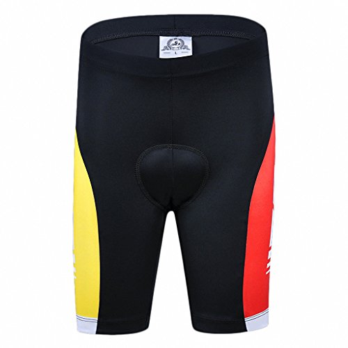 Ateid Maillot de Ciclismo y Pantalones Cortos para Niños Blanco-Rojo 2XL 9-11 Años