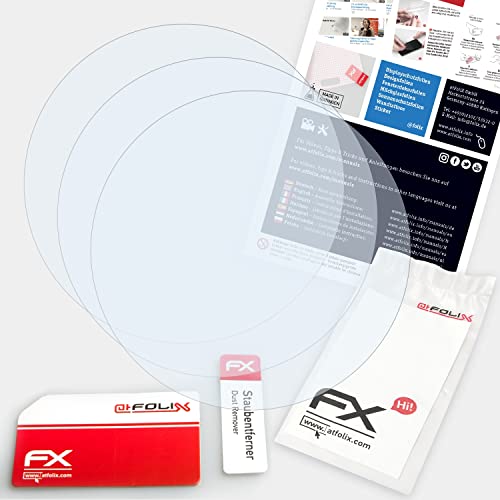 atFoliX Lámina Protectora de Pantalla Compatible con Wahoo Elemnt Rival Película Protectora, Ultra Transparente FX Lámina Protectora (3X)