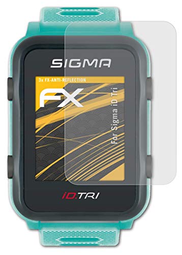 atFoliX Película Protectora Compatible con Sigma ID Tri Lámina Protectora de Pantalla, antirreflejos y amortiguadores FX Protector Película (3X)