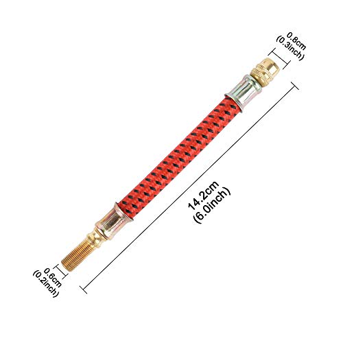 Atuka TOMALL Manguera de extensión de la Bomba Tubo inflador de Aire extendido Bomba de Manguera de Boca Inflable Tubo Suave Compatible para Scooter eléctrico M365