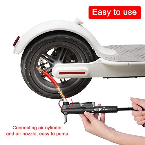 Atuka TOMALL Manguera de extensión de la Bomba Tubo inflador de Aire extendido Bomba de Manguera de Boca Inflable Tubo Suave Compatible para Scooter eléctrico M365