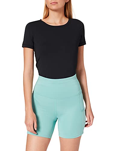 AURIQUE Bal1163 Pantalones Cortos de Ciclismo, Azul Turquesa Claro, 42