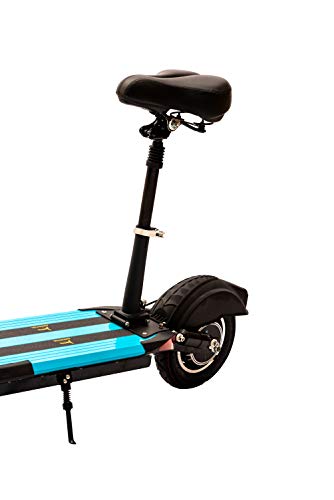 Aurotek seaty Asiento Patinete Compatible con Xiaomi, Construido en Aluminio Resistente, Patin electrico, Negro, Grande