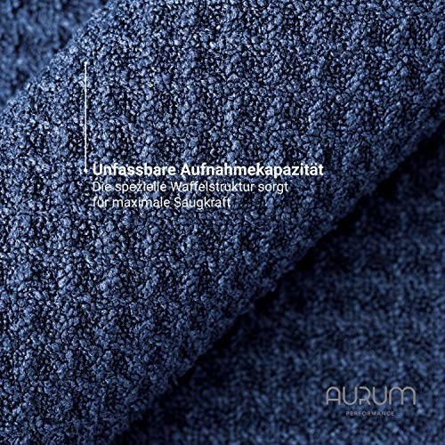 Aurum-Performance® - Paño absorbente para ventanas de coche y ventanas, 100% libre de pelusas y absolutamente libre de rayas (2 unidades, 60 x 40 cm)