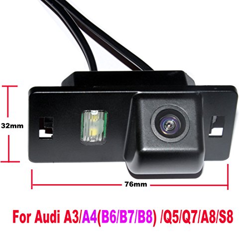 Auto Wayfeng WF® Auto Vista posterior de copia de seguridad cámara de marcha atrás para Audi A3/A4 (B6/B7/B8)/Q5/Q7/A8/S8