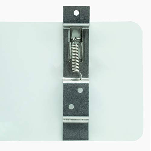 Autodomy Pack 4 Unidades Soporte Sujetador Portamatrícula para Remolque Coche Camión Universal - De Acero Inoxidable