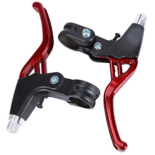 AUVSTAR Palanca de Freno,Piezas del Manillar de la Palanca de Freno,Manija de Freno de Bicicleta Mountain Road Bike Palanca de Freno Universales Aleación de Aluminio Bicicletas Accesorios. (Rojo)