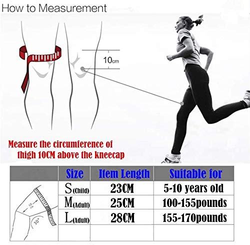Aweskmod Rodillera Menisco y Ligamentos, Crashproof Algodón Rodillera, Rodilleras Infantil para Baile Ciclismo Correr Fútbol Volleyball Patinaje Esquí (S(23CM))
