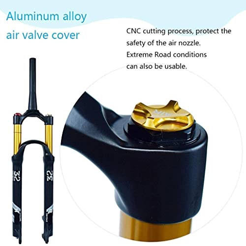 AWJ Horquillas de suspensión de Bicicleta de montaña de Aire MTB 140 mm de Recorrido, 26"27,5" 29"Aleación Ligera 9 mm Horquilla de Bicicleta de Freno de Disco QR