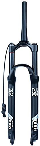 AWJ MTB Horquilla con suspensión neumática Horquillas con suspensión para Bicicleta Horquilla MTB Tubo cónico de 26/27.5/29 Pulgadas Tubo cónico de 1-1/2"Horquillas de Bicicleta con