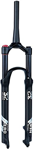 AWJ MTB Horquilla con suspensión neumática Horquillas con suspensión para Bicicleta Horquilla MTB Tubo cónico de 26/27.5/29 Pulgadas Tubo cónico de 1-1/2"Horquillas de Bicicleta con