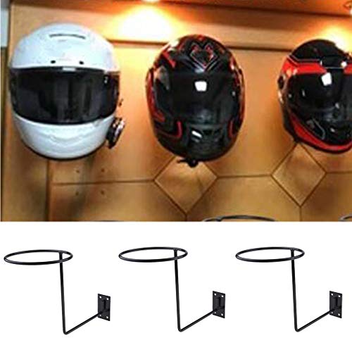 B Baosity 4pcs Acero Soporte de Pared para Casco Gancho de Casco de Bici para Tienda de Accesorios Motocicletas