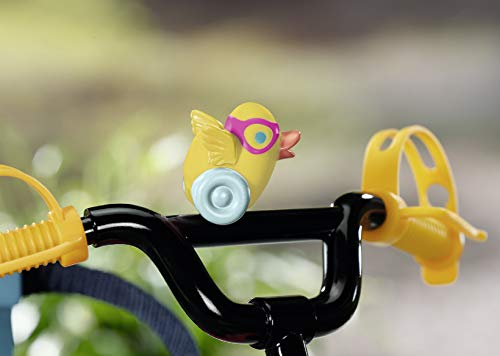 BABY born Bicicleta para Muñecas de 43 cm con Claxon, Luces y Guardabarro, Para Manos Pequeñas, Promueve la Empatía y Las Habilidades Sociales, Edad 3+, Botellín Incluido