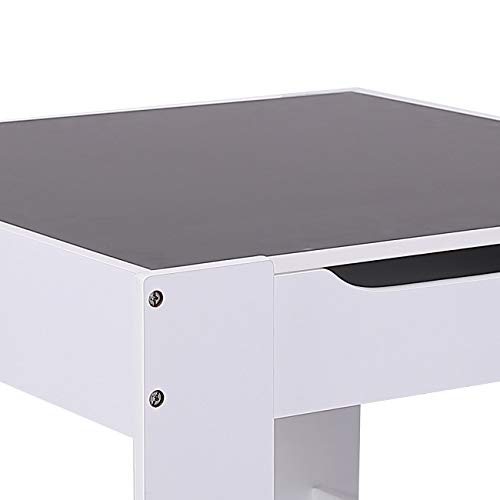 Baby Vivo Set Niños Actividad Mesa con 2 Sillas Infantil Escritorio Juego Cajas Niña y Niño Hecho de Madera - MAX