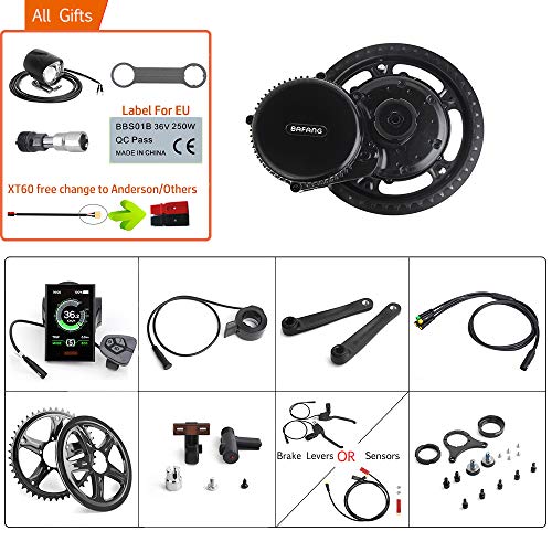 Bafang 48V 750W Mid Drive Kit de conversión Bicicleta eléctrica Kit de Motor Medio E-Bike para Adultos Ciclismo para Bicicletas de Carretera Bicicleta de montaña