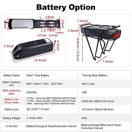 Bafang 8fun BBSHD 48V 1000W Kit de Motor Central Bicicleta eléctrica Ebike Display Motor Central sin batería