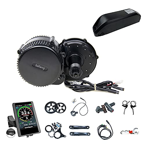 Bafang Bicicleta Eléctrica Motor Central BBS01B Kit de Conversión 36V 250/350 / 500W Motor Central con Batería de 36V 13/15.6/17.4/19.2 / 24Ah (Opcional) 36V500W-46T-850C-36V-19.2Ah