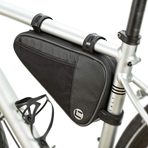 BAIGIO Bolso de Bicicleta Triangle Bolsa Frontal de Tubo para Bicicleta Impermeable Alforjas Delantera Triangulo Bolsa del Tubo Frontal Titular Triángulo Ciclismo Bicicleta (Negro)