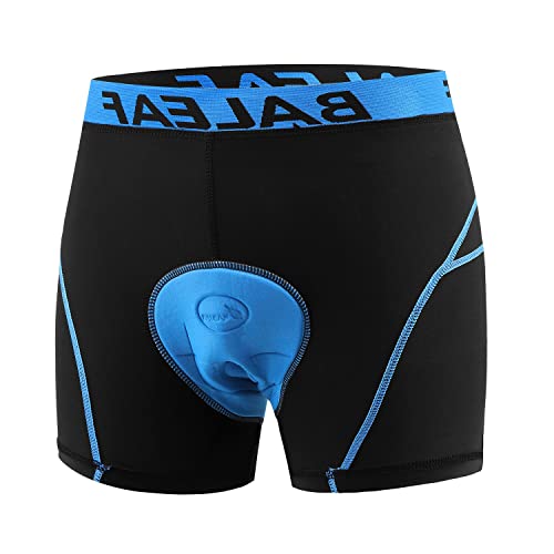 Baleaf - Ropa interior deportiva para hombre, color negro / azul, talla M