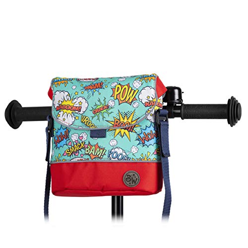 BambinIWelt Bolsa para manillar de bicicleta Puky para Woom bicicleta scooter bicicleta para niños impermeable con correa para el hombro