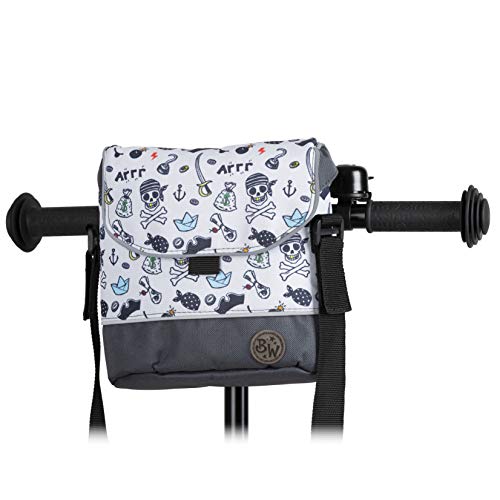 BambinIWelt Bolsa para manillar de bicicleta Puky para Woom bicicleta scooter bicicleta para niños impermeable con correa para el hombro, color Multicolor, talla 20cm x 20cm