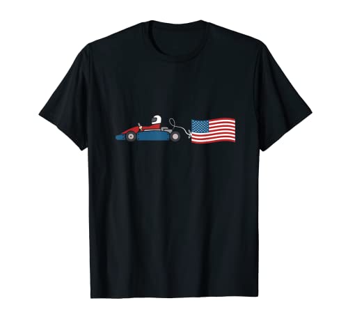 Bandera Americana USA | Carrera de karts I Go Kart I Karts Camiseta