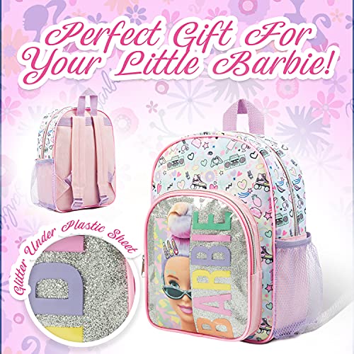 Barbie Mochilas Escolares Niña, Mochila Infantil, Material Escolar Bonito, Regalos Para Niñas y Adolescentes (Rosa)