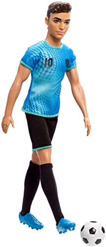 Barbie Quiero Ser, Muñeco Ken Futbolista con accesorios (Mattel FXP02)