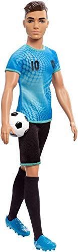 Barbie Quiero Ser, Muñeco Ken Futbolista con accesorios (Mattel FXP02)