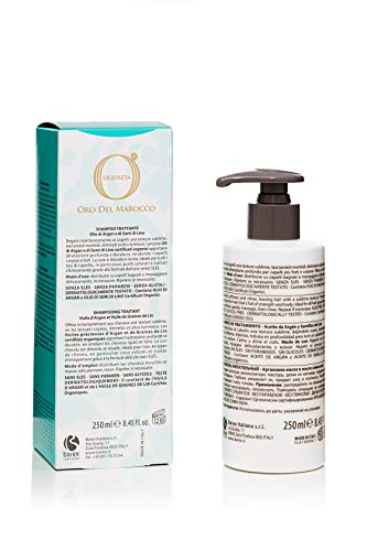 BAREX Oro del Marruecos Champú Tratamiento | Ideal para cabellos teñidos, secos y dañados | Fórmula hidratante y nutritiva para todo tipo de cabello | 250 ml