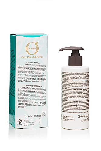 BAREX Oro del Marruecos Champú Tratamiento | Ideal para cabellos teñidos, secos y dañados | Fórmula hidratante y nutritiva para todo tipo de cabello | 250 ml