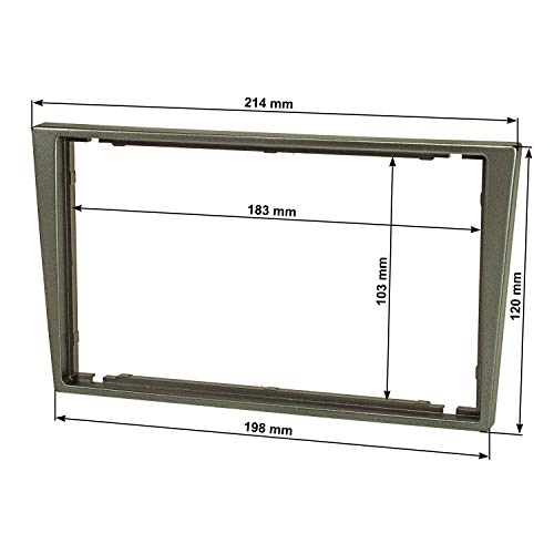 Baseline (Set) Opel Corsa C Combo Omega B Meriva Vectra C, Suzuki Ignis Wagon R, gris oscuro