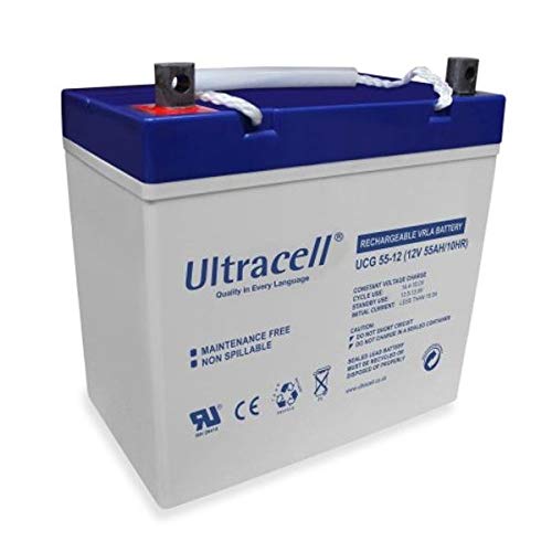 Batería estanca Gel Ciclo Profundo 55Ah 12V ULTRACELL Energía Solar