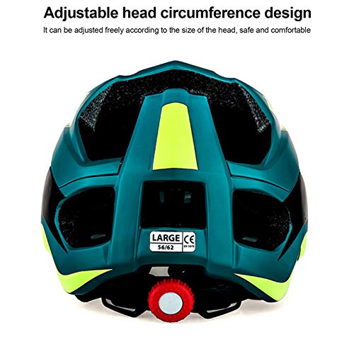 BATFOX Casco Bicicleta con Visera, 56-62cm Casco de seguridad Protección de Seguridad Ajustable Deporte Ligera para Montar en Bicicleta Casco de Bicicleta BMX Scooter Skate