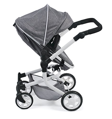 Bayer Chic 2000 595 76 Carrito de muñecas Mika, Jeans Gris