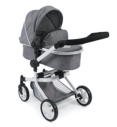 Bayer Chic 2000 595 76 Carrito de muñecas Mika, Jeans Gris