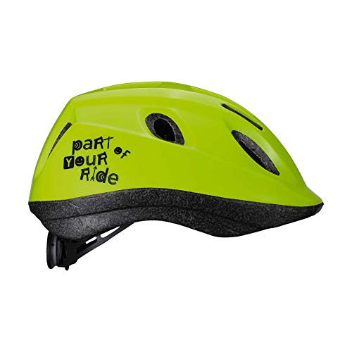 BBB Cycling Boogy-Casco de Bicicleta niñas, Color Amarillo neón Brillante M (52-56 cm)