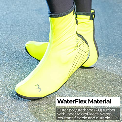Bbb Cycling Cubrezapatillas WaterFlex 3.0, Unisex, Amarillo Fluorescente, 45/46