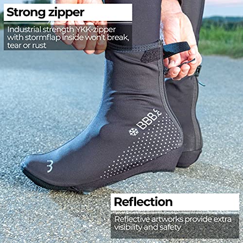 Bbb Cycling Fundas para Zapatos Freeze, Unisex, Negro, 41/42