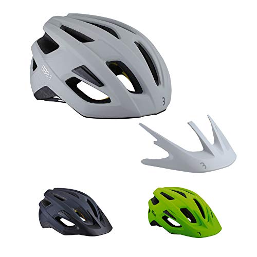 BBB Cycling Unisex's Dune 2.0 BHE-22B Casco de ciclismo de carretera y montaña MIPS Protección de seguridad ligera y desmontable visera certificada CE para hombre y mujer, talla L