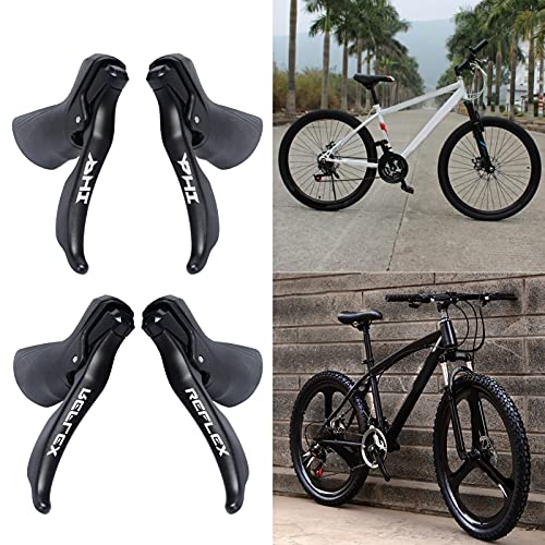 bdrsjdsb Manetas De Freno De Bicicleta De Cambio De Carretera con Cables Interiores Accesorio Antioxidante Negro 2 * 10