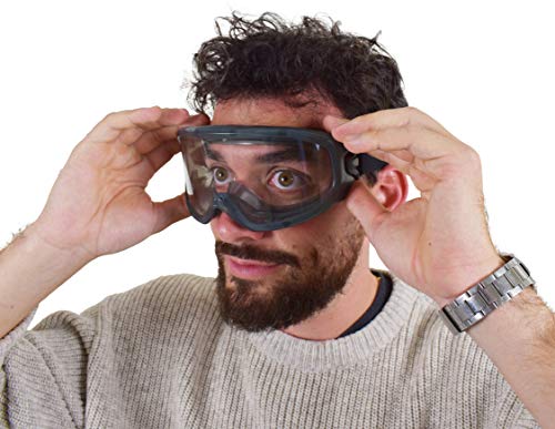 BeBright Gafas Protección Líquidos y Metal Fundido, Gafas de Seguridad con Tratamiento Antivaho Alto Rendimiento y Protección Individual de los Ojos EN166, EN170 Filtro para ultravioletas + Z87