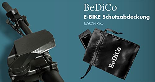 BeDiCo Bosch Kiox - Funda protectora para bicicleta eléctrica Kiox, soporte de pantalla estándar Kiox, incluye bolsa de almacenamiento para proteger la pantalla Kiox.