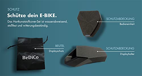 BeDiCo Bosch Kiox - Funda protectora para bicicleta eléctrica Kiox, soporte de pantalla estándar Kiox, incluye bolsa de almacenamiento para proteger la pantalla Kiox.