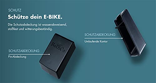 BeDiCo Cubierta protectora de Bosch para bicicleta eléctrica de marco Bosch, para grabación de batería de serie Active, Performance, Line y CX a partir de 2014.