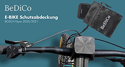 BeDiCo Juego de 3 cubiertas protectoras para soporte de pantalla y unidad de control Bosch Nyon 2020/2021, fabricadas en Alemania