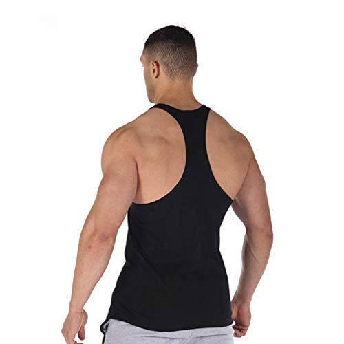 Befox Camiseta Deportiva De Tirantes para Hombre con Texto NO Pain NO Gain